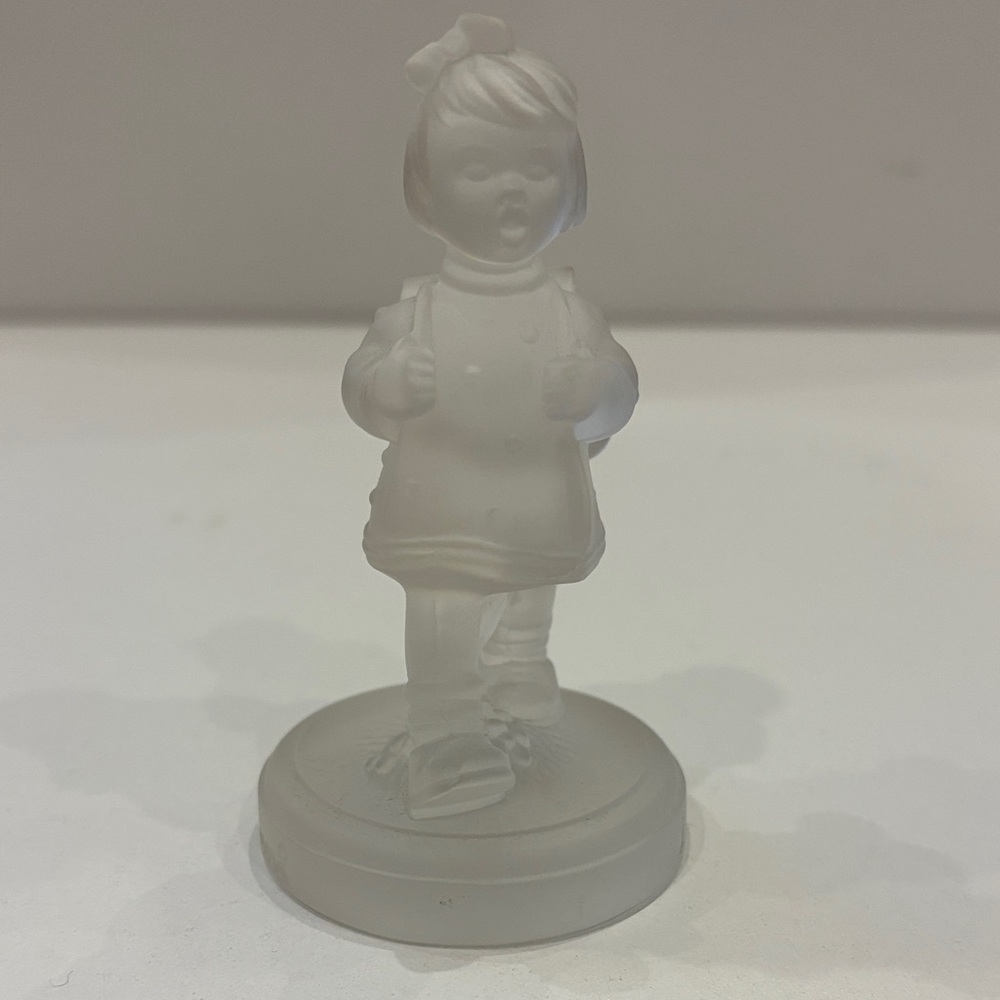 Hummel Frosted Glass Sculpture